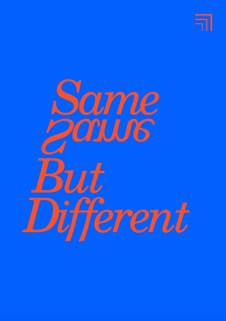 ZINE『SAME SAME BUT DIFFERENT おんなじだけど ちょっとちがう